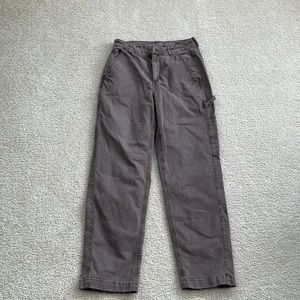 Brown high rise 90's boyfriend jeans